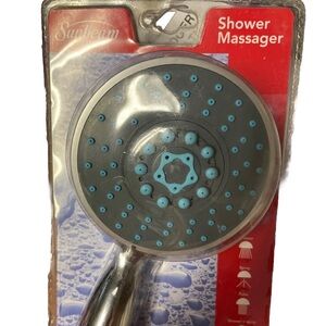 Sunbeam Shower Massager with Red and Blue Design